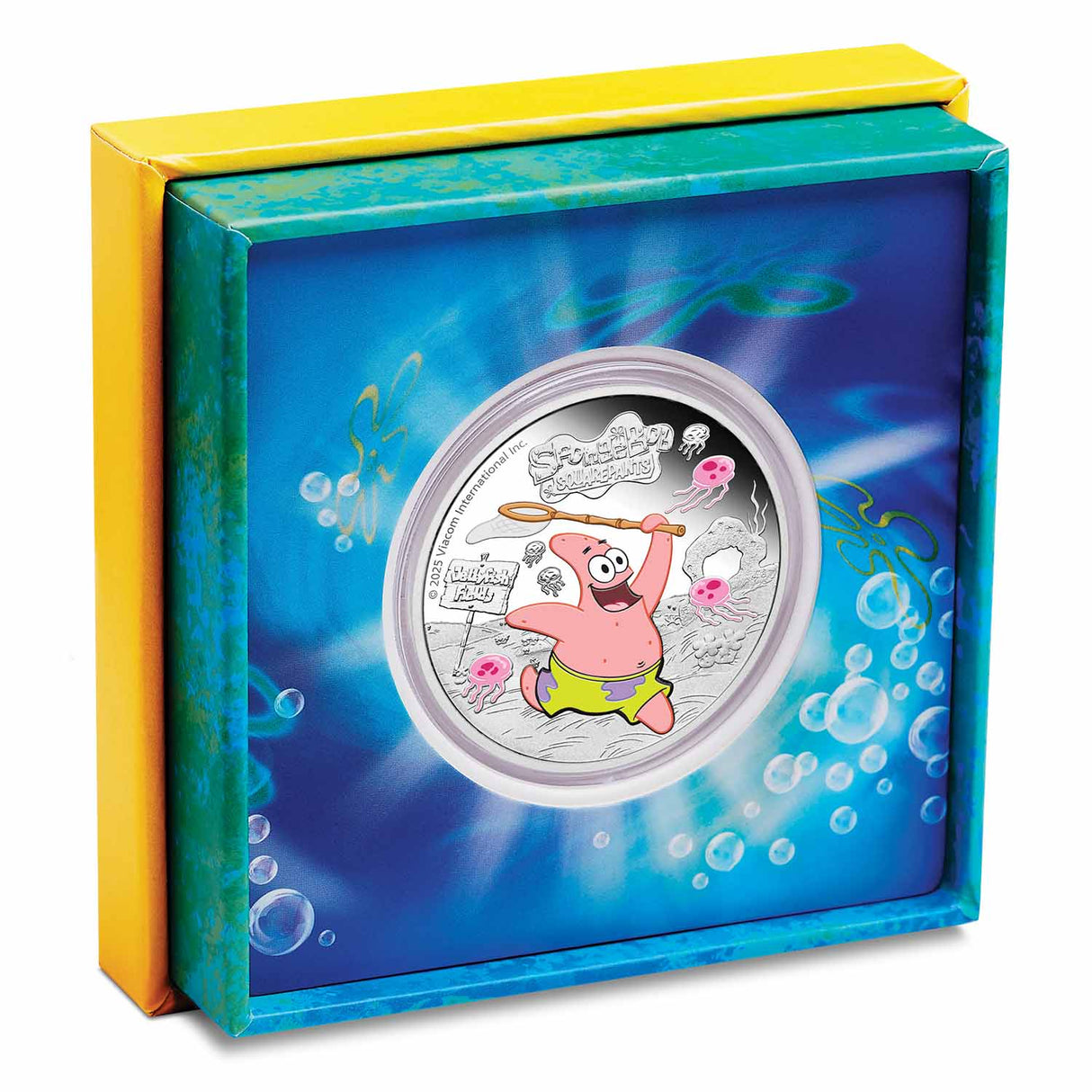 SpongeBob SquarePants - Patrick 2025 $1 Colour 1oz Silver Proof Coin