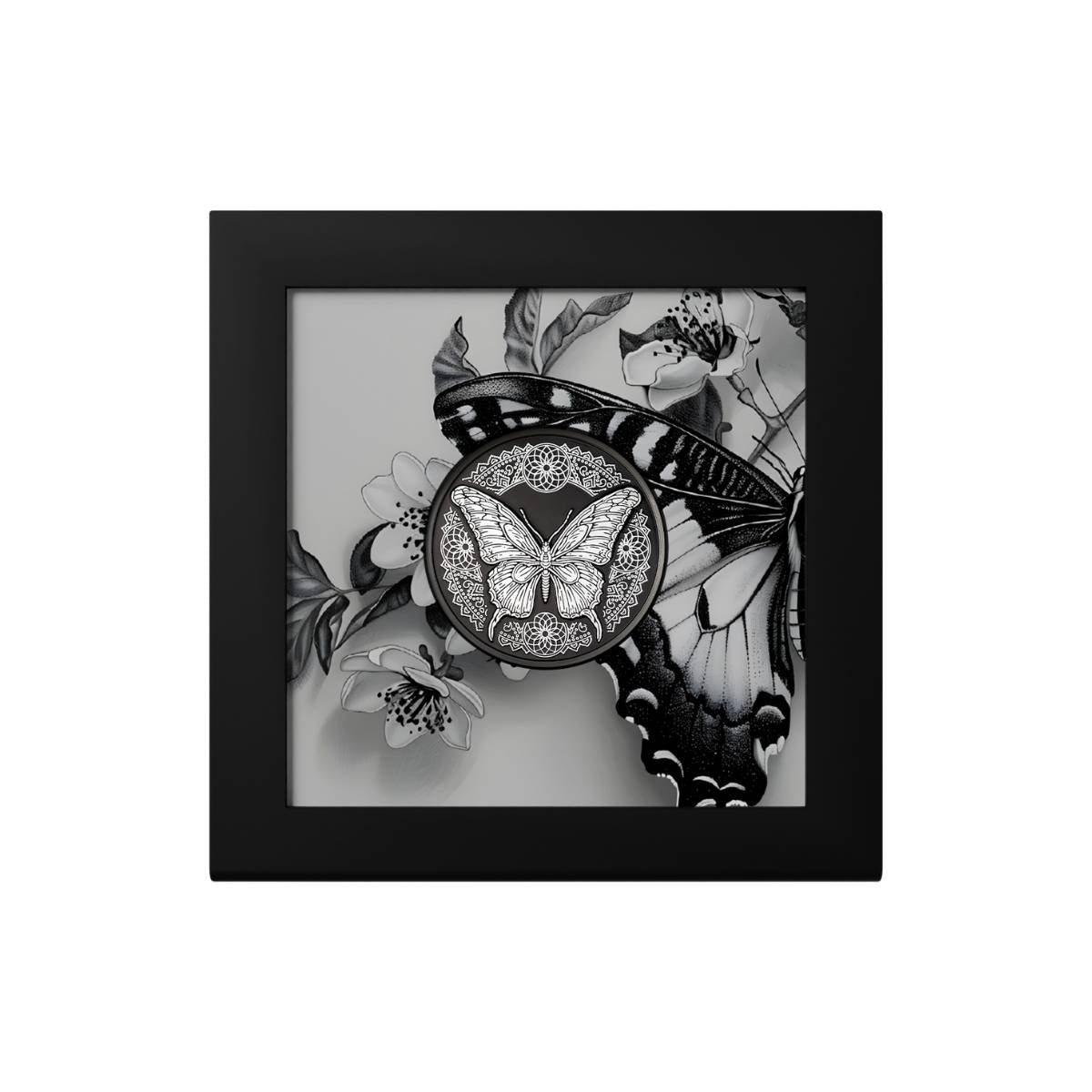 Butterfly 2025 $5 Obsidian Black 1oz Silver Coin