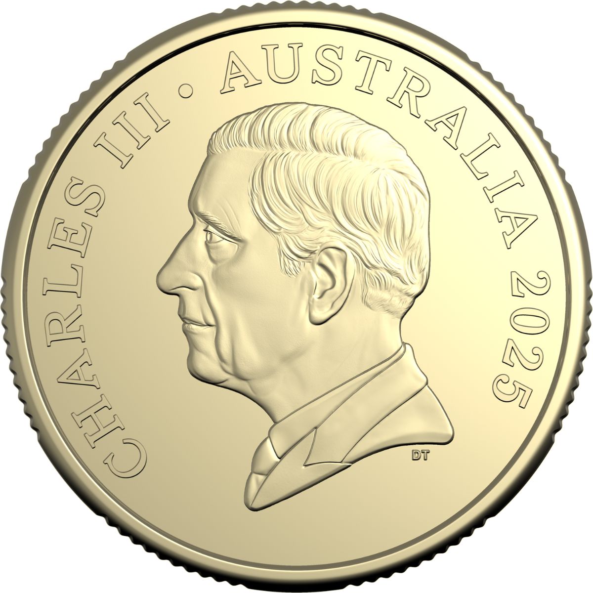Australia Charles III 2025 $1 Aluminium-Bronze Uncirculated 20-Coin Heads/Heads or Tails/Tails RAM Mint Roll