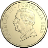 Australia Charles III 2025 $1 Aluminium-Bronze Uncirculated 20-Coin Heads/Heads or Tails/Tails RAM Mint Roll