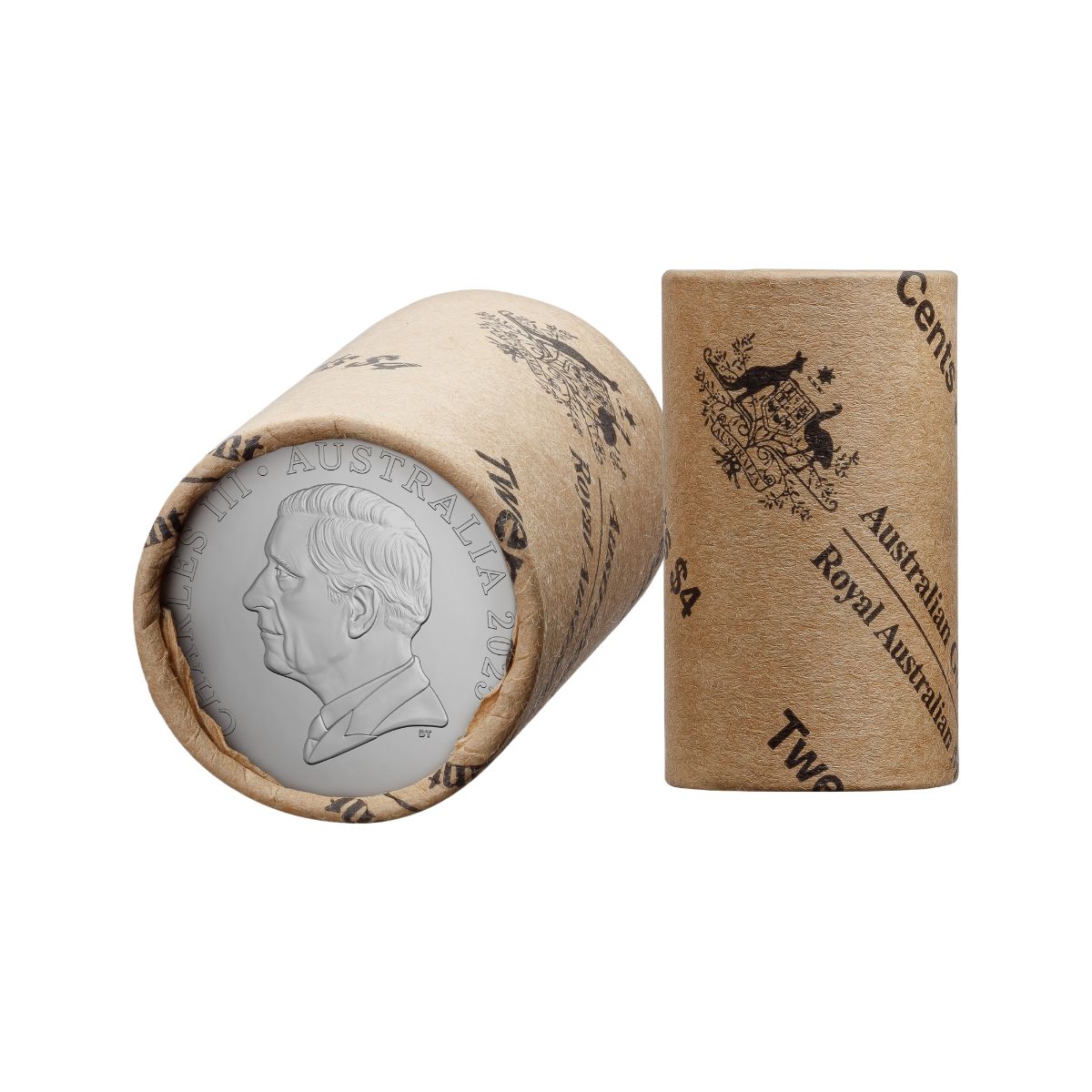 Australia Charles III 2025 20c Cupro-Nickel Uncirculated 20-Coin Heads/Heads or Tails/Tails RAM Mint Roll