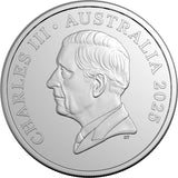 Australia Charles III 2025 20c Cupro-Nickel Uncirculated 20-Coin Heads/Heads or Tails/Tails RAM Mint Roll
