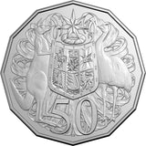 Australia Charles III 2025 50c Cupro-Nickel Uncirculated 20-Coin Heads/Heads or Tails/Tails RAM Mint Roll