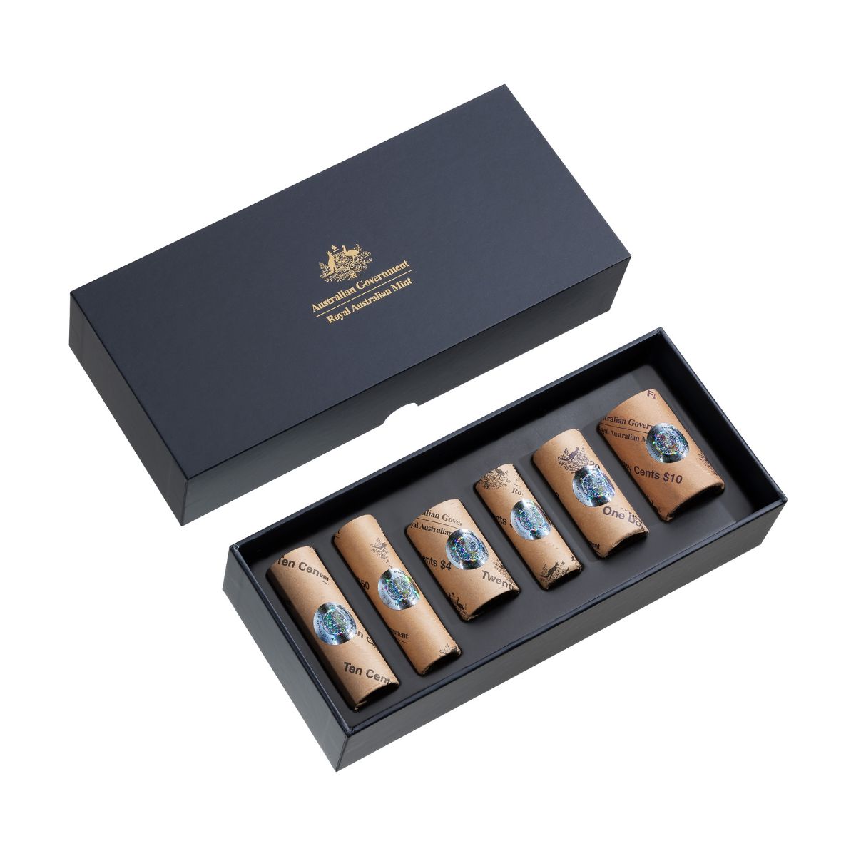 Australia Charles III 2025 5c-$2 Coin Premium Mint Roll Set