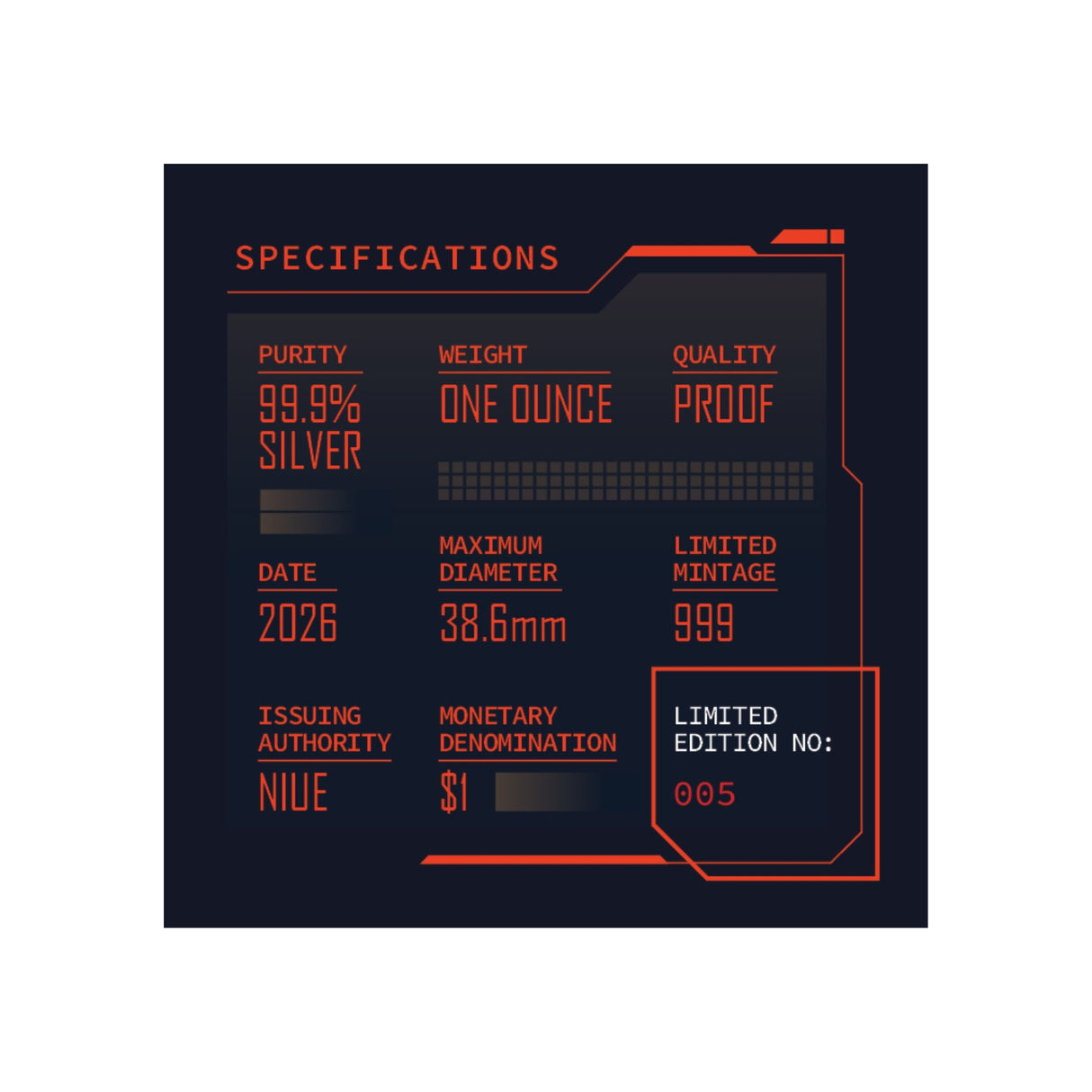 Jupiter from Callisto 2026 $1 1oz Silver Proof Coin