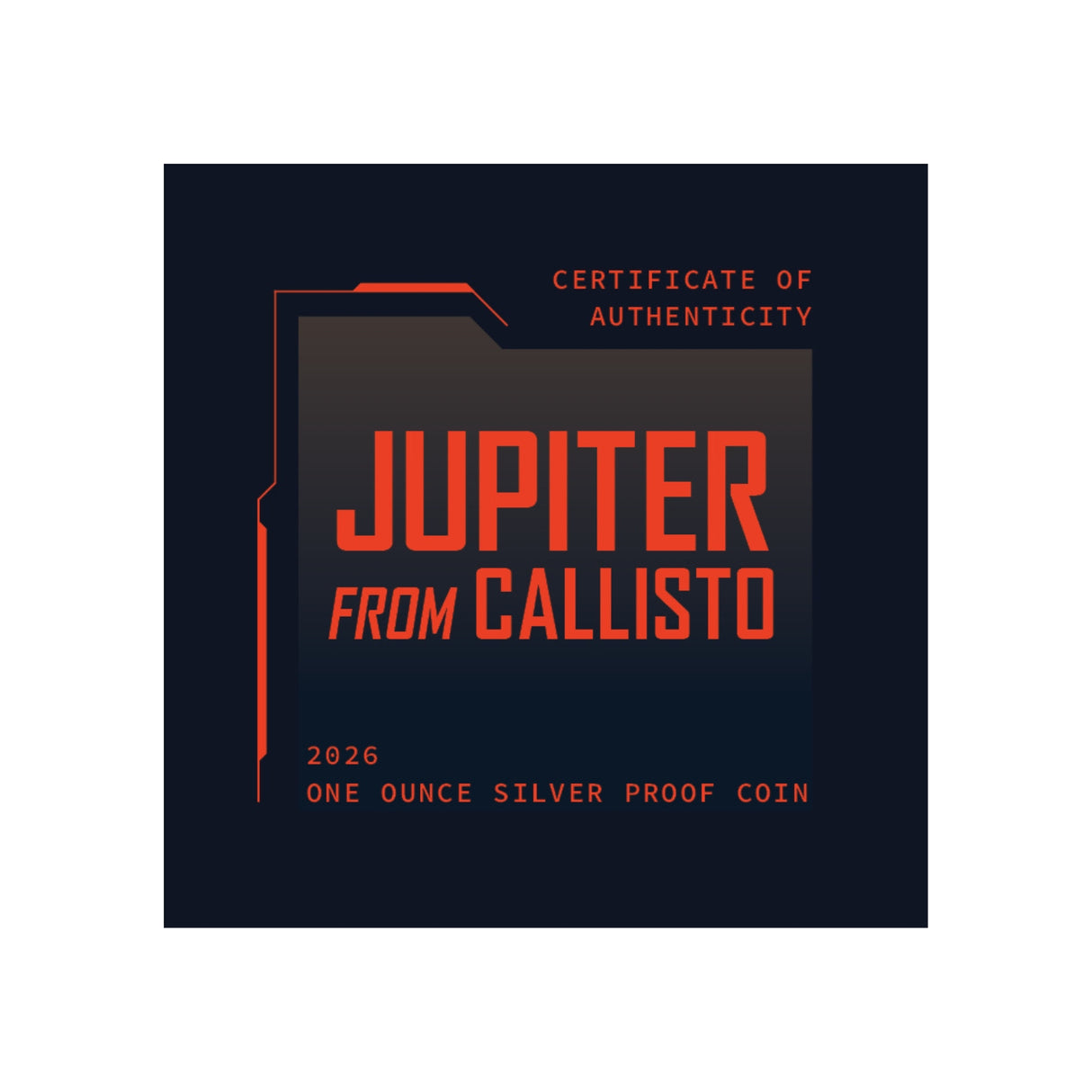 Jupiter from Callisto 2026 $1 1oz Silver Proof Coin