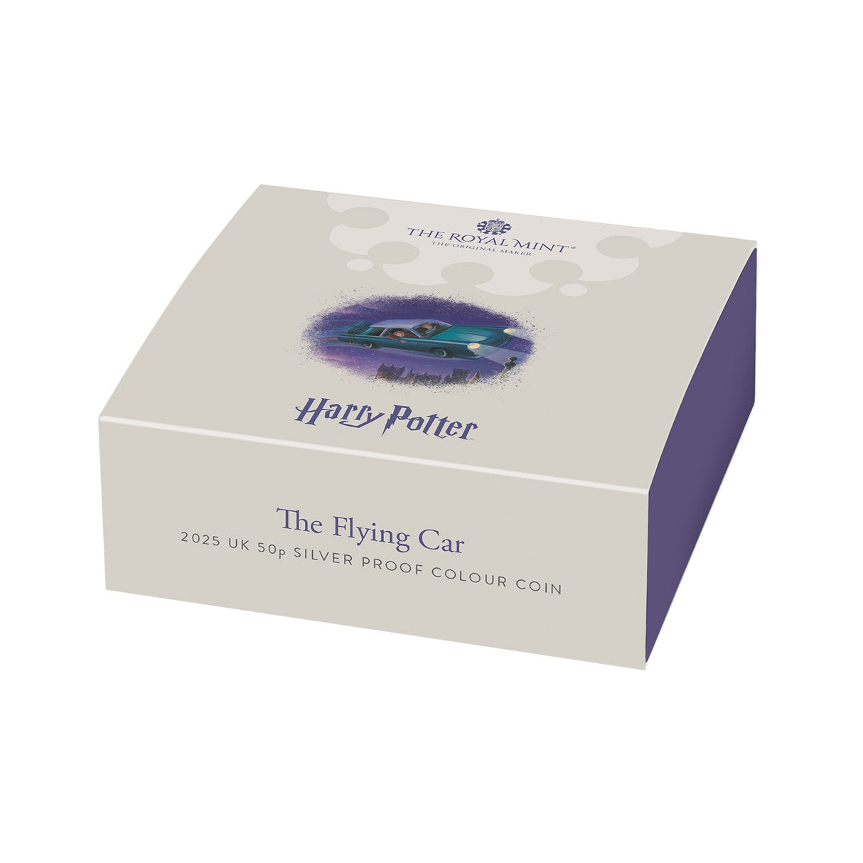 Great Britain Harry Potter Flying Car 2025 50p Colour Silver Proof Coin