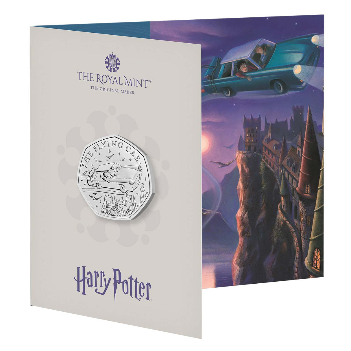 Great Britain Harry Potter Flying Car 2025 50p Cupro-Nickel Brilliant Uncirculated Coin