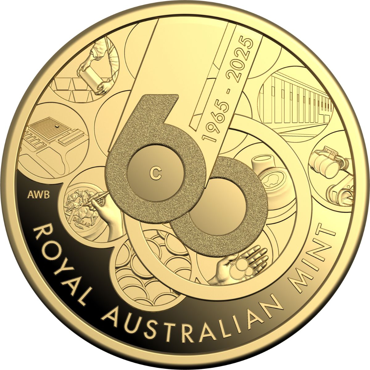 Australia Royal Australian Mint 60th Anniversary 2025 $10 C
