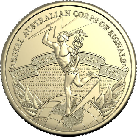 Australia Royal Australian Corps of Signals Centenary 2025 $1 Aluminium-Bronze Uncirculated Coin