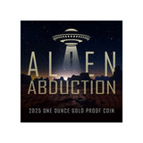 Alien Abduction 2025 $100 Platinum-plated 1oz Gold Proof Coin