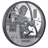 Chess Rook 2026 $1 1oz Silver Black Proof Coin