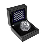Chess Rook 2026 $1 1oz Silver Black Proof Coin