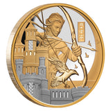 Chess Rook 2026 $100 Platinum-plated 1oz Gold Proof Coin