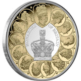 Monarchs of Britain 2025 $1 Gold-plated 1oz Silver Proof Coin