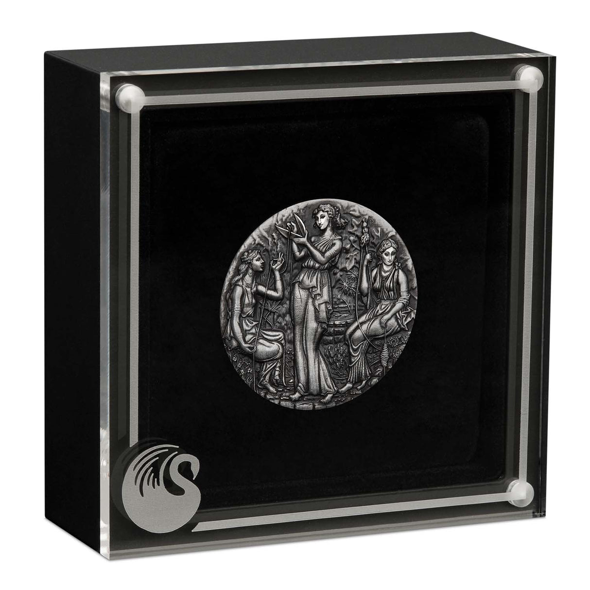 Fate – The Moirai 2025 $2 High Relief 2oz Silver Antique Coin