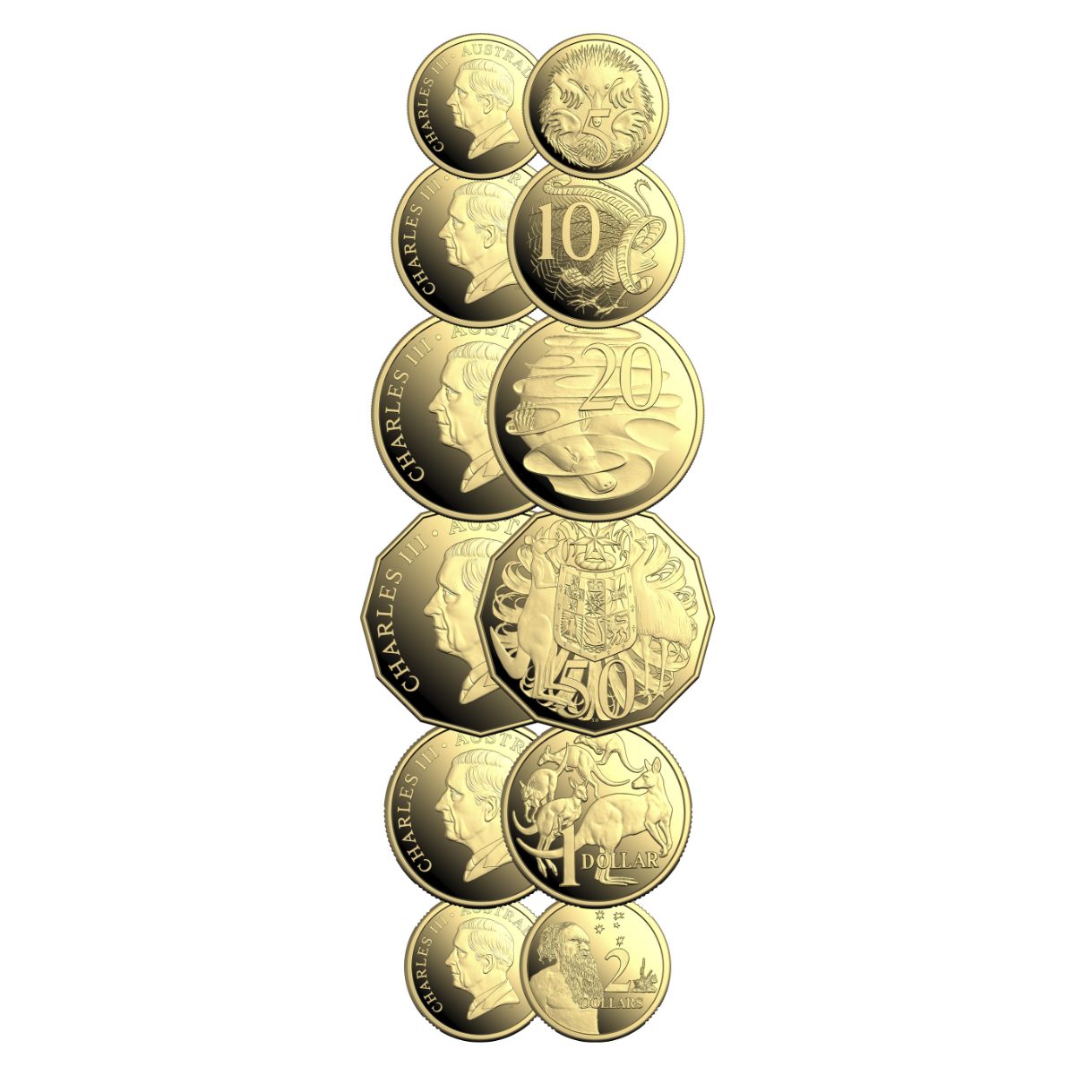 Australia Charles III 2025 6-Coin Gold Proof Set