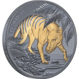 Tasmanian Tiger 2026 $1 Gold-plated 1oz Silver Black Proof Coin