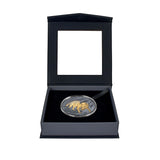 Tasmanian Tiger 2026 $1 Gold-plated 1oz Silver Black Proof Coin