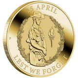 ANZAC Day 2025 $1 Stamp & Coin Cover