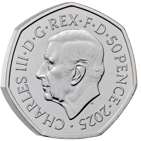 Great Britain 80th Anniversary of VE Day 2025 50p Brilliant Uncirculated Coin