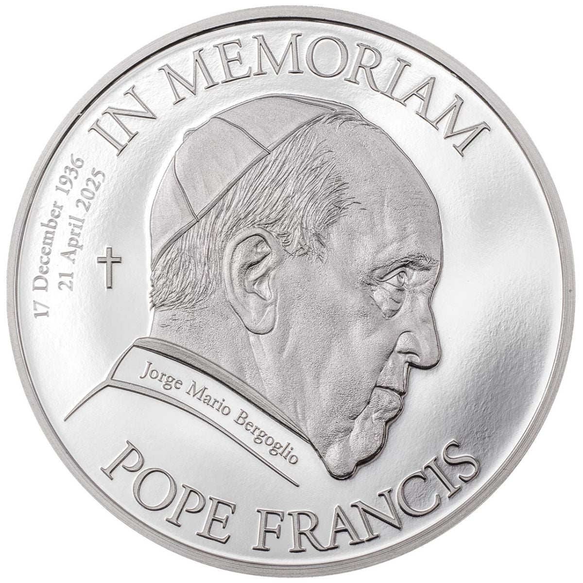 In Memoriam Pope Francis 2025 $5 1oz Silver Proof Coin