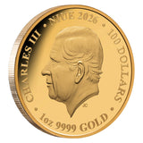 Hummingbird 2026 $100 1oz Gold Proof Coin