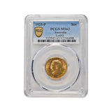George V 1925P Gold Sovereign PCGS MS63 (Choice Uncirculated)