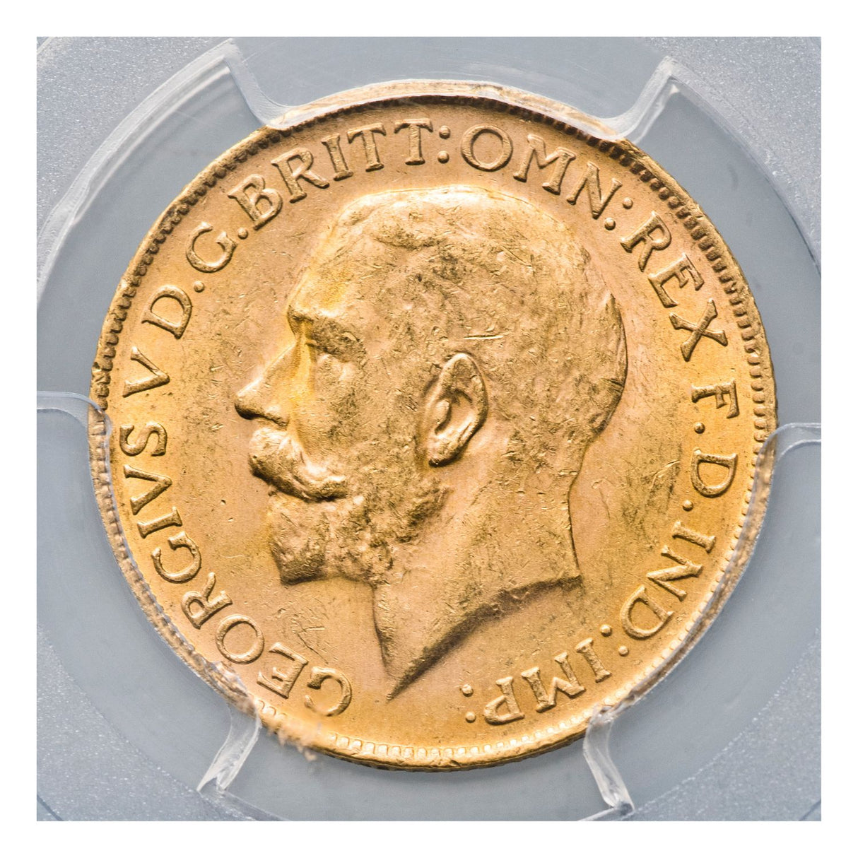 George V 1925P Gold Sovereign PCGS MS63 (Choice Uncirculated)