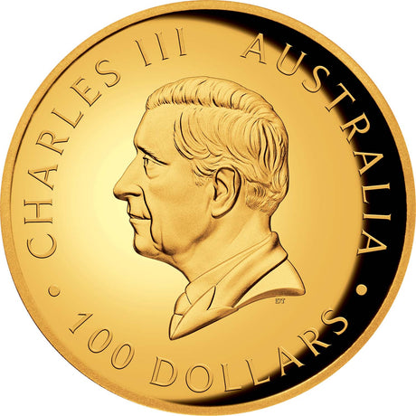 Australia Swan 2025 $100 High Relief 1oz Gold Proof Coin