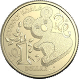 Australia Cuddly Koala Birthday Cake 2025 $1 Aluminium-Bronze Uncirculated Coin