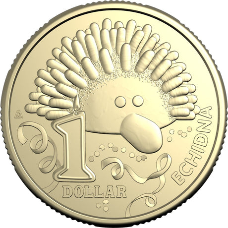 Australia Echidna Birthday Cake 2025 $1 Aluminium-Bronze Uncirculated Coin