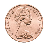 Australia 1978 1c Bronze Uncirculated 50-Coin Heads/Tails RAM Mint Roll