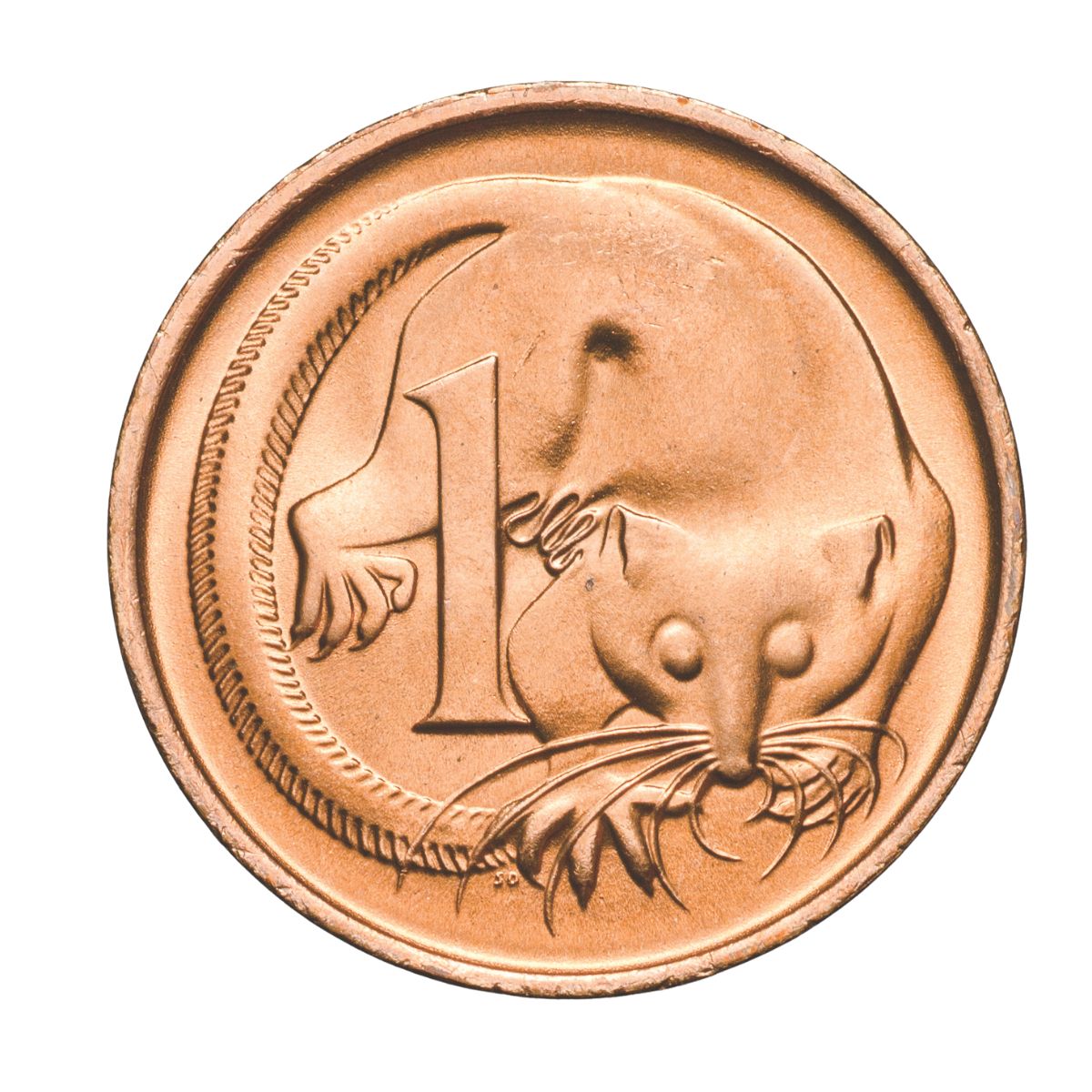 Australia 1979 1c Bronze Uncirculated 50-Coin Heads/Tails RAM Mint Roll