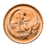 Australia 1989 1c Bronze Uncirculated 50-Coin Heads/Tails Reserve Bank Mint Roll