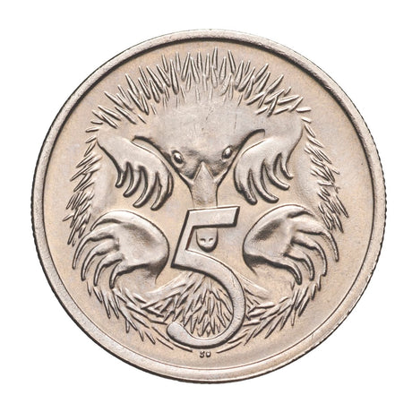 Australia 1979 5c Cupro-Nickel Uncirculated 40-Coin Heads/Tails RAM Mint Roll