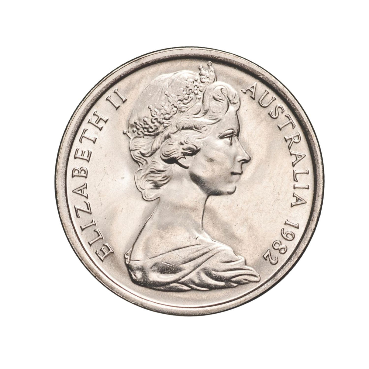 Australia 1982 5c Cupro-Nickel Uncirculated 40-Coin Heads/Tails RAM Mint Roll