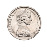 Australia 1982 5c Cupro-Nickel Uncirculated 40-Coin Heads/Tails RAM Mint Roll