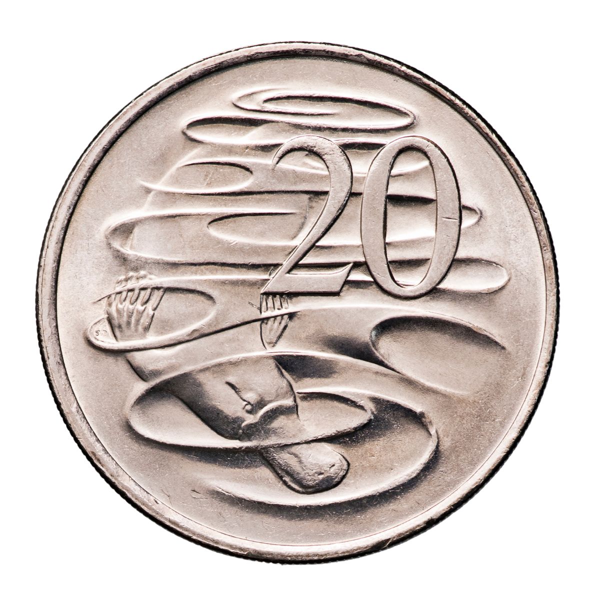 Australia 1981 20c Cupro-Nickel Uncirculated 20-Coin Heads/Tails RAM Mint Roll