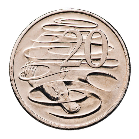 Australia 2006 20c Cupro-Nickel Uncirculated 20-Coin Heads/Tails Mint Roll