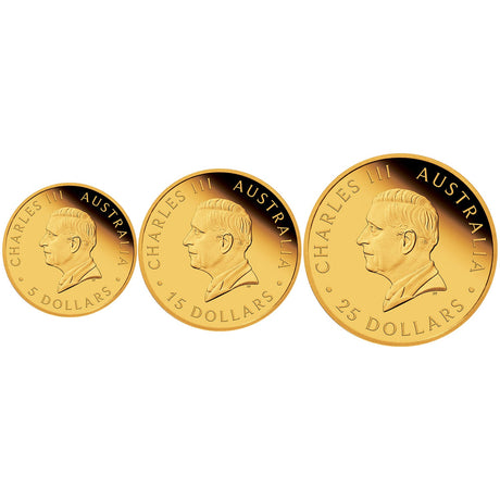 Australia 2025 Gold Sovereign 3-Coin Proof Set