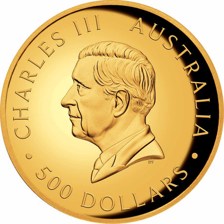 Australia Kookaburra 35th Anniversary 2025 $500 High Relief 5oz Gold Proof Coin