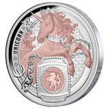 Heraldic Beasts 2026 $1 Unicorn Rose Gold-plated 1oz Silver Proof Coin