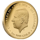 Heraldic Beasts 2026 $100 Unicorn 1oz Gold Proof Coin