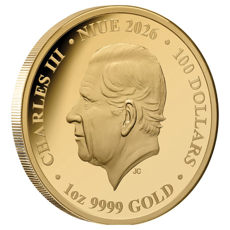 Heraldic Beasts 2026 $100 Unicorn 1oz Gold Proof Coin
