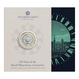 Great Britain 350th Anniversary of the Royal Observatory 2025 £2 Bimetal Brilliant Uncirculated Coin