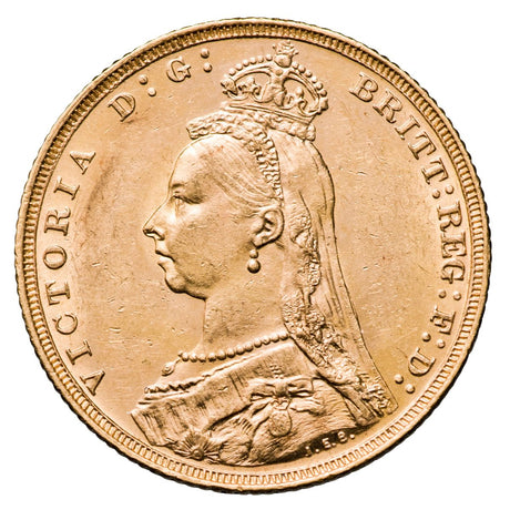 Queen Victoria 1889M Jubilee Gold Sovereign Uncirculated