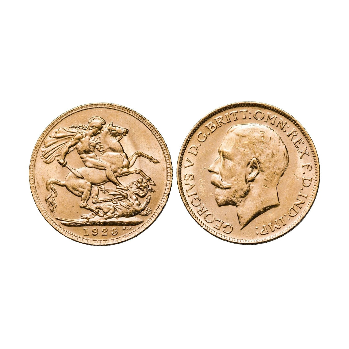 George V 1923P Gold Sovereign Uncirculated
