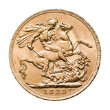 George V 1923P Gold Sovereign Uncirculated