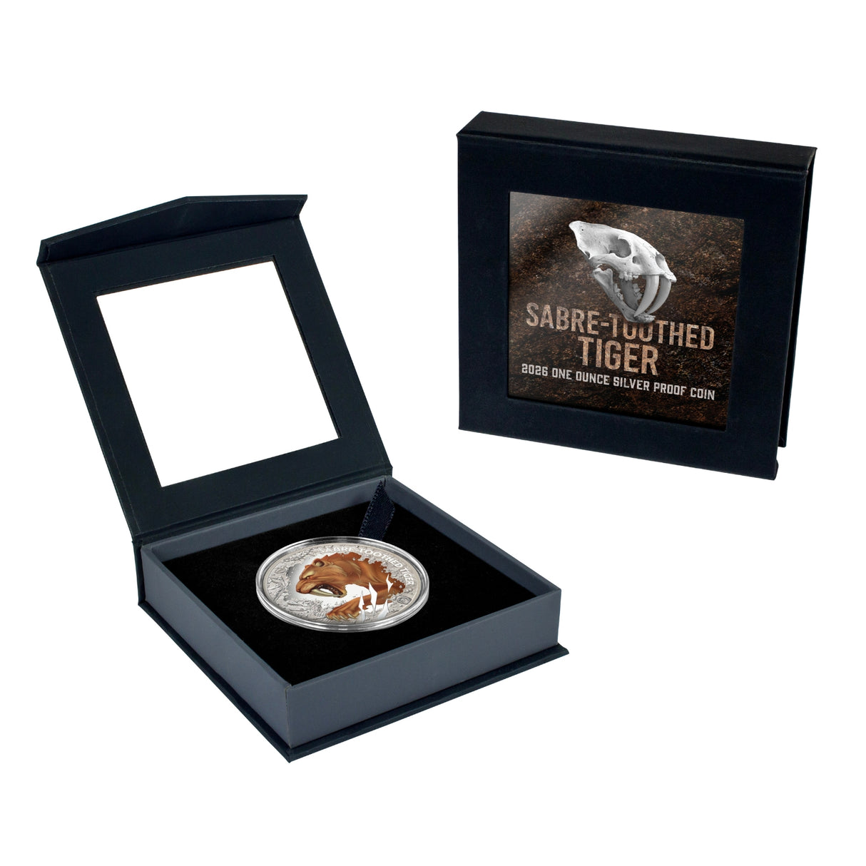 Sabre-Toothed Tiger 2026 $1 1oz Silver Proof Coin